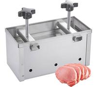 Moule à Presser la Viande en Acier Inoxydable - Presse à Hamburger avec Plaque de Fond Amovible et Bac à Jus pour BBQ - Acier 304, Démoulage Facile, Tailles Multiples (1KG, 2KG, 3KG, 5KG, 10KG),5KG