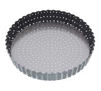 Moule à Quiche 23cm - Acier au Carbone Galvanisé Antiadhésif, Gamme Crusty Bake, Gris MOULE A GATEAU