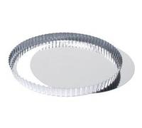 Moule à quiche cannelé à fond amovible Bron 280mm - Inox Gris G