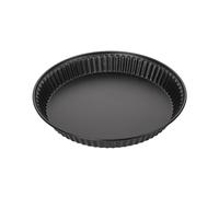 Zenker 7543 Moule À Quiche, Moule À Tarte, Moule Pour Quiche Lorraine, Acier Inoxydable, Noir, 30 X 3,5 Cm