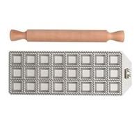 Marcato RA-Q35X24-CLS Moule à Ravioli carré 35x24, Argent