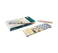 Eppicotispai – Moule à raviolis carré en aluminium avec rouleau à pâtisserie, 24 trous
