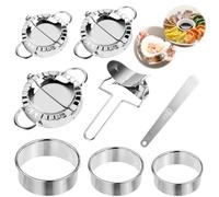 Moule a Ravioli 8 Pièces Acier Inoxydable Ravioli Maker Moulle à Raviole Presse à Pâte Ravioli Cutter Kit Moule à Dumplings pour Accessoires de Cuisine, Outils de PâTisserie