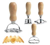 Moule à ravioli en alliage d'Halloween antiadhésif réutilisable | Lot de 4 tampons pour raviolis pour cuisine, fête de classe, Noël, femmes, hommes, boulangers