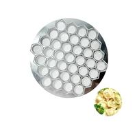Moule à Raviolis 37 Trous - Emporte-pièce Multifonctionnel pour Cuisine et Restaurant - Idéal pour Raviolis, Boulettes, Gâteaux, Wan Tans et Autocollants de Pot - Alliage d'Aluminium Alimentaire Durab