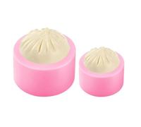 Moule à Raviolis en Silicone Moule Alimentaire Réutilisable en 2 Pièces | Moules À Petits Pour Cuisson Pour Enveloppe de Ravioli Four Vapeur Bouillir Friture Dîner Familial Fête Rose