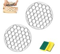 Moule à raviolis rapide à 37 trous, machine à raviolis faite à la main (#C) | Démoulage facile de la pâte, gain de temps et d'efforts, gadgets de cuisine professionnels pour boulettes et tartes faites