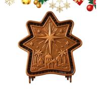 Moule à religieux en forme de crèche de Noël | Emporte-pièce de vacances pour parents, débutants, professionnels, maison, appartement, fête, école, projet d'événement