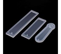 Moule à Résine Silicone Lot de 3 - Rectangle Chat Griffe + Rond & Étoile pour Bijoux Artisanat Création Époxy avec Trou
