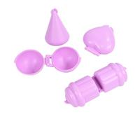 Moule à riz en forme de cœur pour bébé - En plastique - Pour repas créatifs d'enfants dans la cuisine - Violet - 5,3 x 3,8 cm