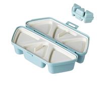 Moule à riz triangulaire - Antiadhésif 6 cavités pliable, outil de fabrication de sushis, kit de presse, outil de boîte, accessoire de préparation rapide des repas | Fournitures pour débutants