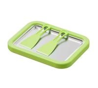 Moule à Rouler la Glace avec 2 Spatules, Plaque de Congélation Instantanée pour la Maison pour Enfants et Adultes, Machine Facile à Nettoyer pour Crème Glacée, Givre, Sorbet, Yaourt Gelato Fait Maison