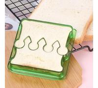 Moule à sandwich en plastique pour toast, biscuits, gâteaux, pain, aliments - Outil de bricolage sûr à bords arrondis - BPA pour la préparation du déjeuner des enfants et les événements en plein air