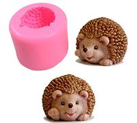 Moule à savon 3D en forme de hérisson mignon en silicone, moule à savon fait à la main, moule à bougie, moule au chocolat et plâtre de Paris