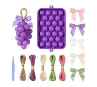 Moule à savon à raisin - Cordon en silicone | Kit de fabrication de savon DIY, moules à savon en forme de raisin, facile à desserrer, moule en silicone de qualité alimentaire | Pour la fête des mères