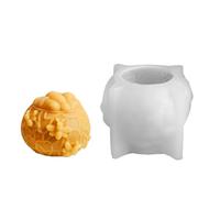 Moule à savon cylindrique - Forme artisanale de bougie en silicone 3D, outil de cuisson fondant, libération facile, forme animale créative | Moule à bougie en silicone 3D pour décoration de la maison