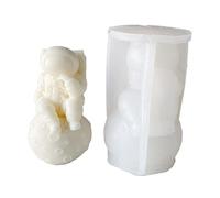 Moule à savon de décoration d ' astronaute 3D, moule en époxy pour bougies faites à la main, moules à savon en cire aromatique pour la fabrication de bougies, moules d ' astronaute en Silicone