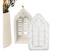 Moule à savon de maison, château de moule en silicone - Moule en silicone antiadhésif pour maison,Moules pour couler des moules de moulage en résine époxy, moules de bougies de en Silicone, réu