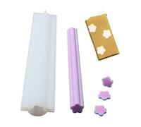Moule à savon en silicone de Nicole forme prune fleur tube tube pour bricolage à la main