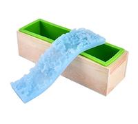 Moule à savon en silicone Nicole Loaf Set rectangulaire moule à pain avec tapis de fleurs pour savon à la main décoration