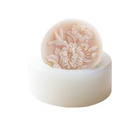 Moule à savon exquis en forme de fleur d'animal en silicone pour fabrication de savon de Noël pour enfants et adultes