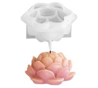 Moule à savon flexible en silicone pour aromatherapy, époxy Casting Flower Soap Molds, Crafting Molds for Candle, Soap, Ornament, and Cake Decoration Projects for Candle Soap