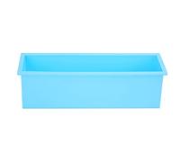 Moule à savon rectangulaire en silicone pour toast, grande capacité 1 200 ml, réutilisable, antiadhésif, pour la fabrication artisanale de savon, rose, bleu ciel, violet, 26 cm (4)