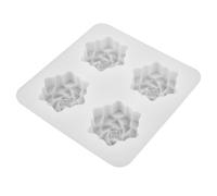 Moule à Savonnette Artisanal en Silicone Blanc à Quatre Cavités