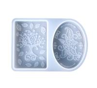 Moule à Savonnette Artisanal Ethnique en Silicone Réutilisable pour DIY | Démoulage Facile et Nettoyage Rapide, Usage Maison ou Atelier Créatif, Blanc Compact pour Savonnette et Cire