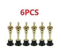 Moule À Statue D'oscar,6 Ou 12 Pièces,Pour Récompenser Les Gagnants De Magnifiques Trophée Lors De Cérémonies,Décorations De Fête Et Cadeaux D'appréciation - Type 6pcs