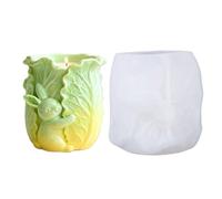Moule à stylo - Moule à chou embrassant Lapin de Pâques en silicone | Smpo pour fabriquer des pots de fleurs en résine - pour la maison, la ferme, les fêtes, les bonbons, le pot à fleurs,