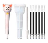 Moule à stylo | Stylo de moulage | Moule à stylo ballp0int | Moules en résine époxy avec coque de stylo | Moule à bille irrégulière | 10 recharges | Moule à stylo | Moule à stylo | Moule à sculpter et