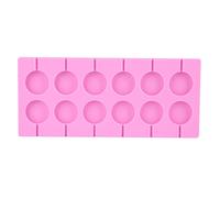 Moule à Sucette en Silicone, 12 Formes Rondes de Confection de moules à Bonbons Moule à Chocolat à sucettes en Silicone