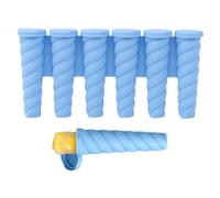 Moule à sucettes glacées en silicone à 6 cavités - Facile à démouler - Aide à la fabrication de sucettes - Pour gelée, confiture, pudding, yaourt, jus de fruits