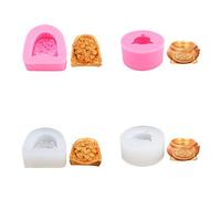 Moule À Sucre 4Pcs Corne D’Abondance Pelle À Poussière Or Forme Silicone Fondant Ornement Gâteau Gelée Chocolat Accessoires Moule Rose Blanc