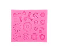 Moule à sucre en silicone de qualité alimentaire avec horloges Steampunk - Outils de cuisson - Moule à sucre - Moule à chocolat - Horloges steampunk - Moules en silicone pour résine époxy