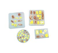Moule À Sucre Mou 4Pcs Mini Croissant Omelette Moule En Silicone Moule En Silicone Pour Gâteau Fondant Chocolat