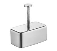 Moule à sushi en acier inoxydable - Rectangulaire - 10,9 x 6,5 x 10,5 cm - Fabricant : sans bâton - Outil de pressage de riz - Kit de bricolage - Algues de mer - Machine artisanale compacte pour