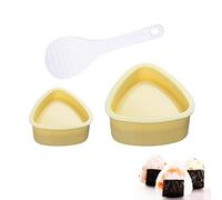 Moule à Sushi Triangulaire, Moule à Boules de Riz Bento Onigiri, Triangle Sushi Mold avec Cuillère, Fabricant d'Onigiri, Mold pour Boule Riz DIY Cuisine Familial, Outils de Cuisine Japonaise, 3 Pièces
