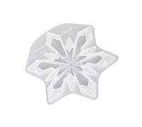 Moule à suspendre en forme de flocon de neige en résine époxy et silicone pour fabrication de bijoux fait à la main sur le thème de l'hiver