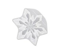 Moule à suspendre en forme de flocon de neige en résine époxy et silicone pour fabrication de bijoux fait à la main sur le thème de l'hiver