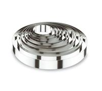 Lacor Emporte-pièce Cercle à tarte rond 68518 18 x 4,5 cm 18/10 argenté