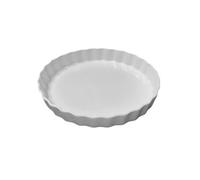 Moule à tarte - GIRARD - 27 cm - Céramique - Blanc - Ronde - Bords cannelés