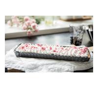 Moule à tarte, carré, en acier au carbone, gris