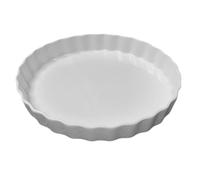 Moule à tarte - GIRARD - 27 cm - Céramique - Blanc - Ronde - Bords cannelés