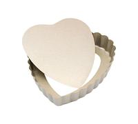 Moule à Tarte, en forme de cœur, moule à quiche avec fond amovible, moule à quiche/tarte, moule à tarte, moule à tarte, moule à tarte, moule à tartelette, Aluminium, 8 pouces