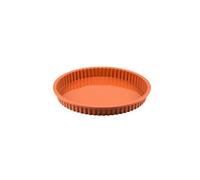 Silikomart Moule à tarte/quiche Bords cannelés Silicone Taille L, Orange