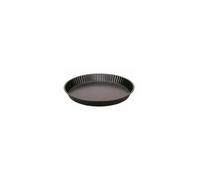 Ibili 824328 Moule à Tarte Dentelé Moka, Tôle d'acier, Noir, 28 x 28 x3 cm (external Diameter : 29.5 cm )