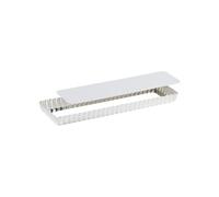Moule à tarte maison cannelée fond mobile métal 35x11 cm