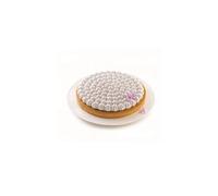 silikomart | Kit Tarte MERINGUÉ, Kit composition 1 Anneau microperforé Tplus+, 1 Moule en Silicone, Décor Tarte, Ø 230 mm - Ø 250 mm, h 18 mm - h 20 mm, Made in Italy, Métal